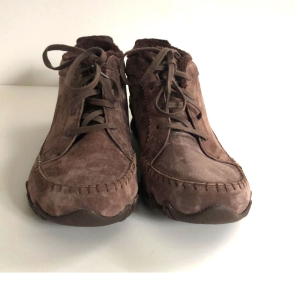 Skechers‎ Women’s  Leather Brown  Ankle Boot  Size 9.5 M Shoes